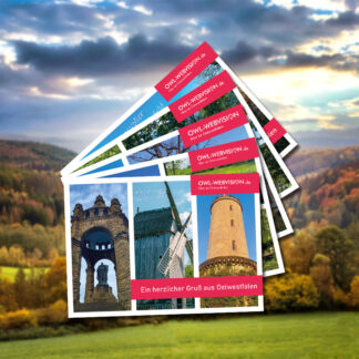Postkarten Set "Ostwestfalen-Lippe" (5 Stück pro Set)