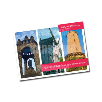 Postkarten Set "Ostwestfalen-Lippe" (5 Stück pro Set) – Bild 2