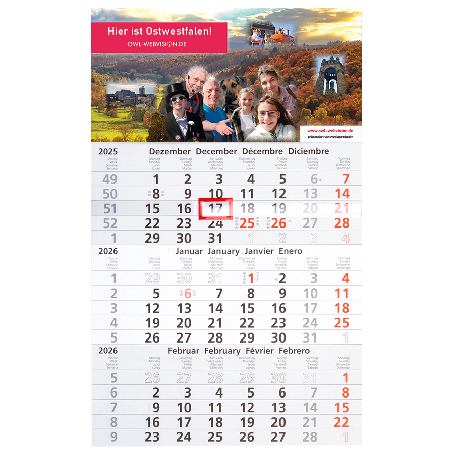 Kalender 2026 "Ostwestfalen-Lippe" – Bild 2