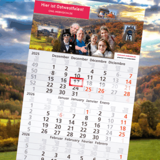 Kalender 2026 "Ostwestfalen-Lippe"